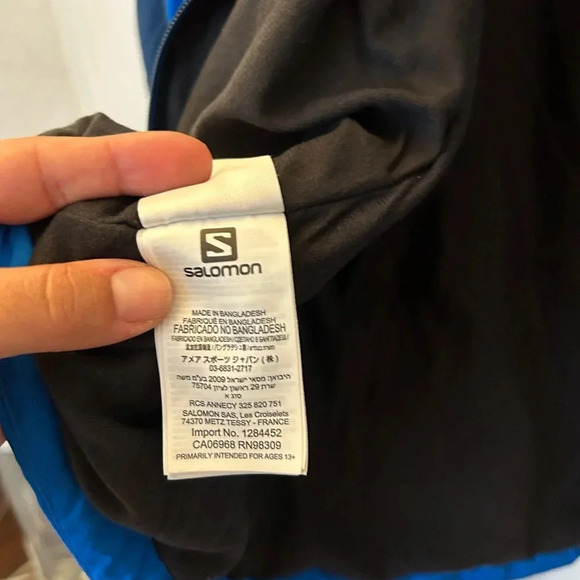 ! Salomon Men's Escape Jacket Union Blue/Midnight Blue - Picture 10 of 10